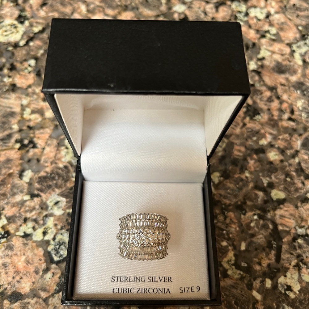 Sterling Silver Cubic Zirconia Ring 9